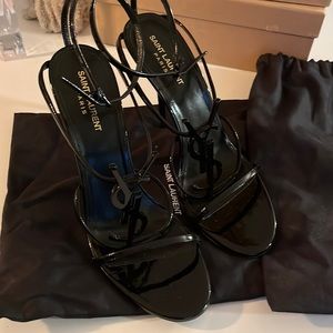 Saint Laurent 42 black patent